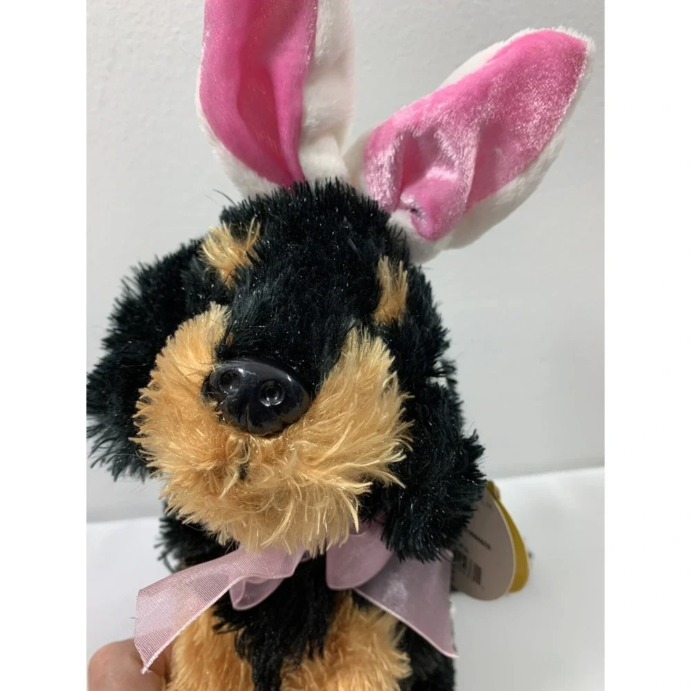 DanDee Plush Terrier Puppy Dog with Bunny Rabbit Ears Stuffed‎ Animal Toy NOS